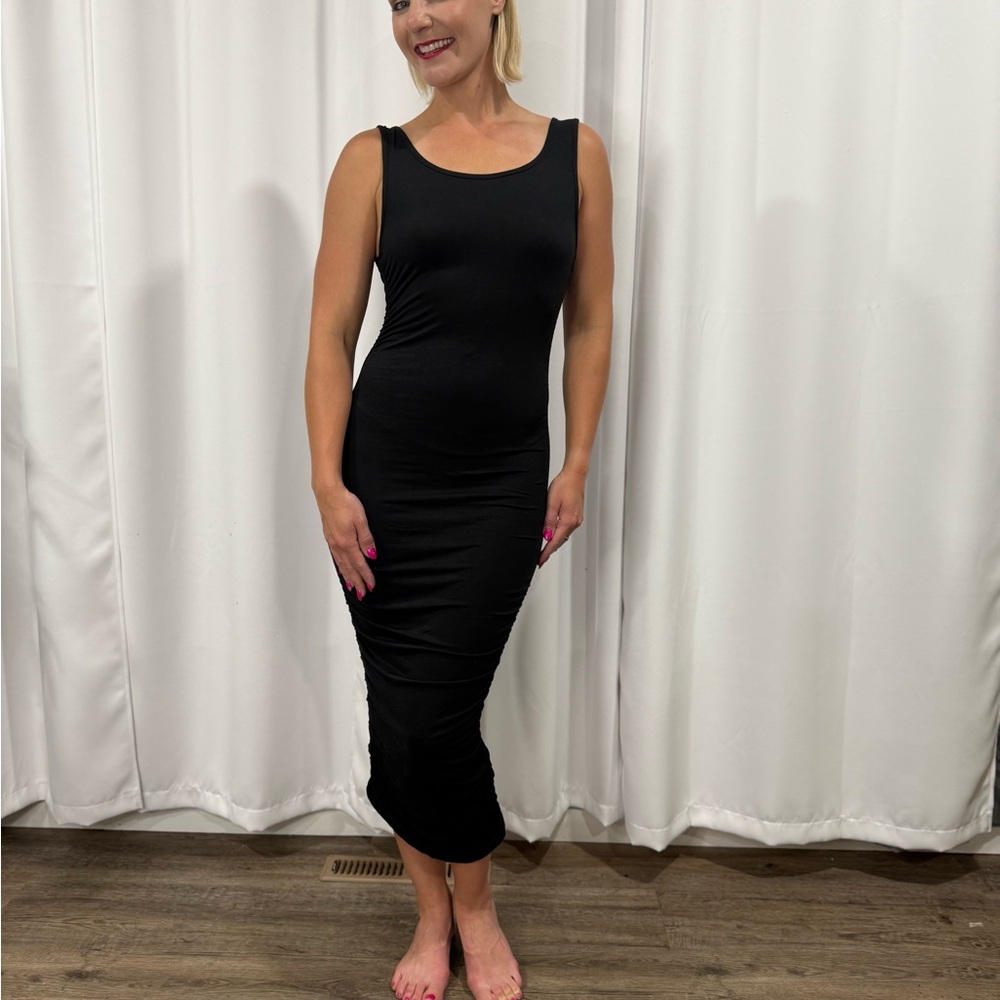 Tank Top Sleeveless Midi Dress